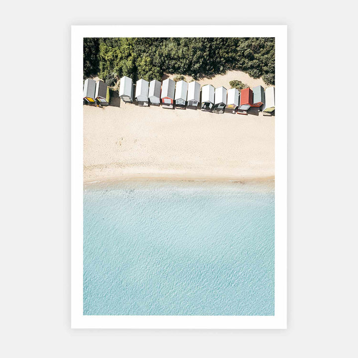 Beach Boxes Aerial I